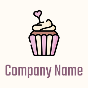 Cupcake on a Floral White background - Essen & Trinken