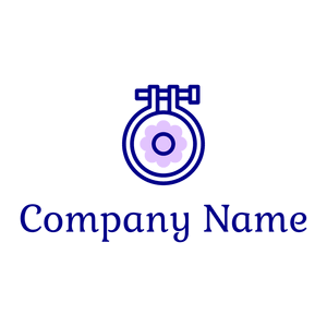 Embroidered logo on a White background - Entretenimento & Artes