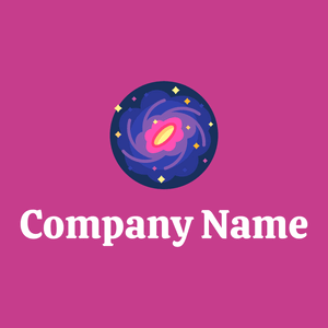 Galaxy logo on a Mulberry background - Abstrakt
