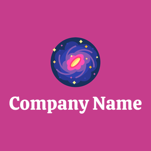 Galaxy logo on a Mulberry background - Abstrato