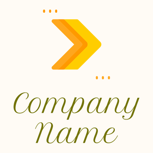 Tangerine Yellow Right arrow on a Floral White background - Sport