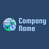 Columbia Blue Bicycle on a Resolution Blue background - Deportes