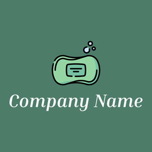 Soap logo on a Dark Green Copper background - Nettoyage & Entretien