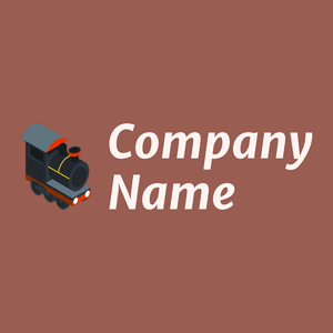 Locomotive logo on a Copper Rust background - Automobili & Veicoli