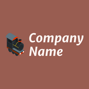 Locomotive logo on a Copper Rust background - Auto & Voertuig