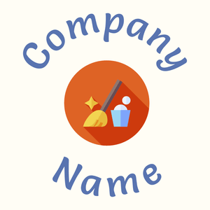 Mop logo on a Floral White background - Reinigung & Wartung