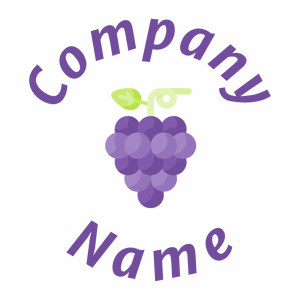 Rounded Grape on a White background - Comida & Bebida