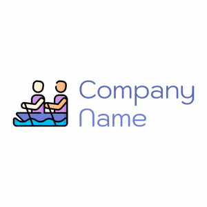 Canoeing logo on a White background - Sport
