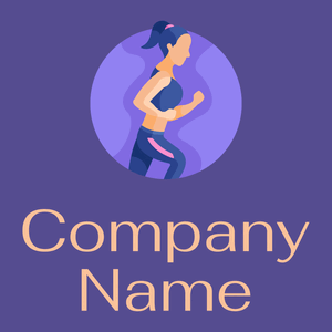 Runner logo on a Victoria background - Domaine sportif
