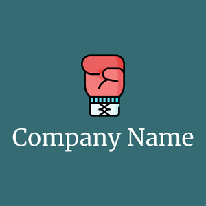 Boxing on a Blumine background - Domaine sportif