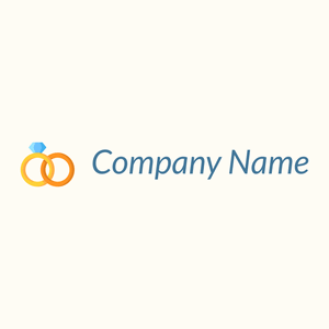 Wedding rings logo on a Floral White background - Servizi nuziali