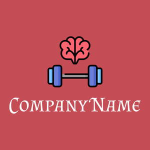 Brain training logo on a Fuzzy Wuzzy Brown background - Medical & Farmacia