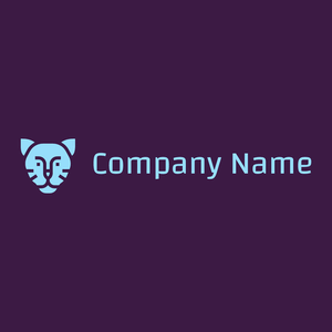 Puma logo on a Blackcurrant background - Animales & Animales de compañía