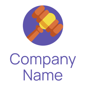 Gavel logo on a White background - Handel & Beratung