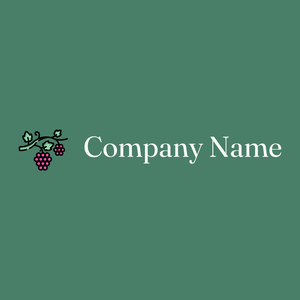Grapes on a Dark Green Copper background - Comida & Bebida