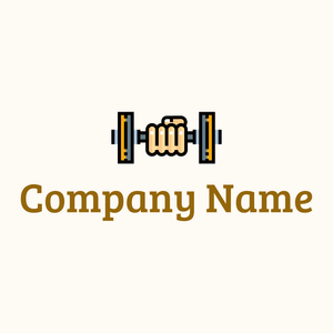 Dumbbell on a Floral White background - Sport