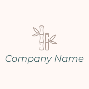 Bamboo logo on a Seashell background - Medio ambiente & Ecología