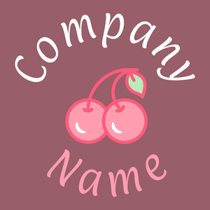 Cherry logo on a Mauve Taupe background - Nourriture & Boisson