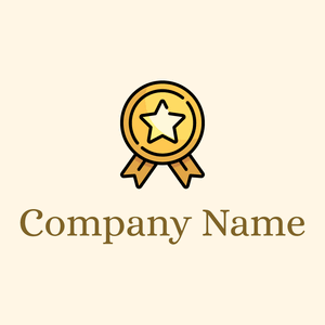 Medal on a Floral White background - Seguridad