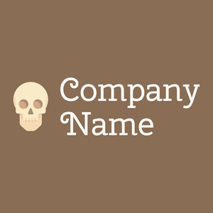 Skull logo on a Cement background - Abstracto