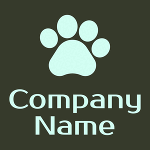 Pawprint on a Log Cabin background - Animais e Pets
