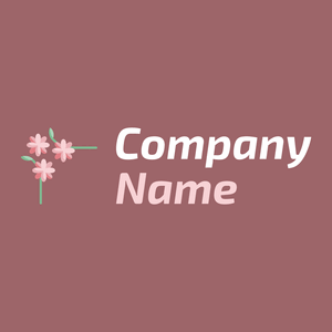 Daisy logo on a Copper Rose background - Floral