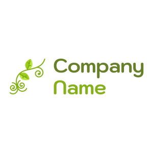 Green Floral design logo on a White background - Bloemist