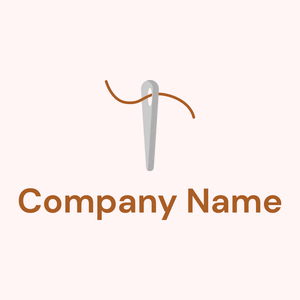 Needle logo on a Snow background - Moda & Belleza