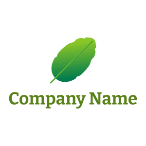Tropical leaves logo on a White background - Environmental & Green