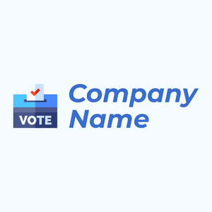 Voting box logo on a Alice Blue background - Política