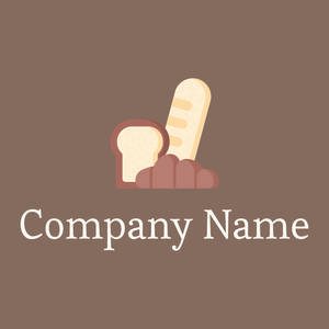 Bakery logo on a Donkey Brown background - Nourriture & Boisson