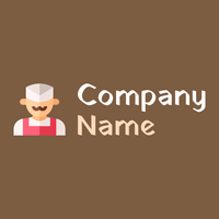 Soft Peach Butcher on a Dark Wood background - Cibo & Bevande