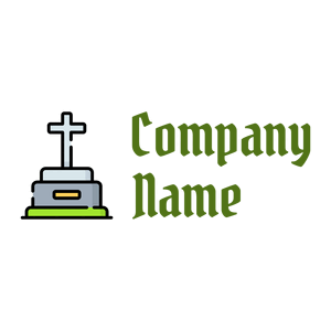 Graveyard on a White background - Religion