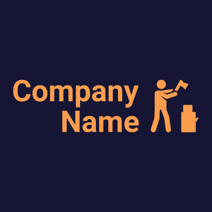 Lumberjack logo on a Blackcurrant background - Bouw & Gereedschap