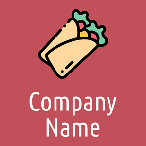 Burritos logo on a pink background - Cibo & Bevande