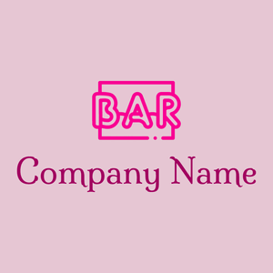 Neon logo on a Melanie background - Abstrato