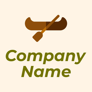 Canoe logo on a pale background - Sport