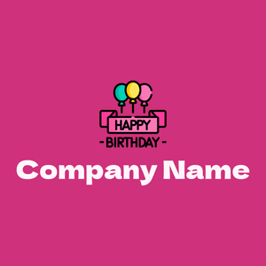 Happy birthday on a Deep Cerise background - Jeux & Loisirs