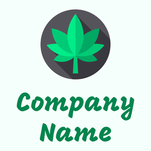 Marijuana logo on a Mint Cream background - Bienes raices & Hipoteca