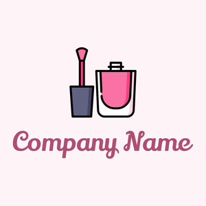Nail polish logo on a Lavender Blush background - Construction & Outils