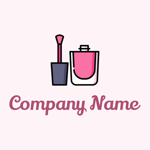 Nail polish logo on a Lavender Blush background - Bau & Werkzeuge