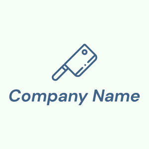 Knife logo on a pale background - Comida & Bebida