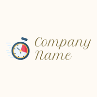 Fast time logo on a Floral White background - Abstracto