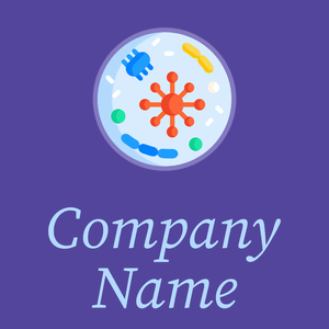 Microbiology logo on a Daisy Bush background - Medicina & Farmacia