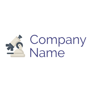 Microscope logo on a White background - Medicina & Farmacia