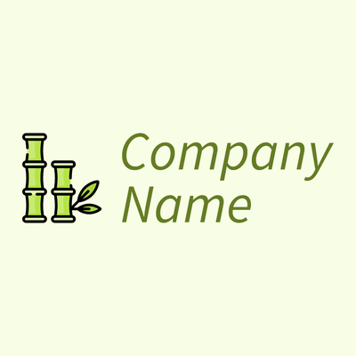 Bamboo logo on a Light Yellow background - Floral