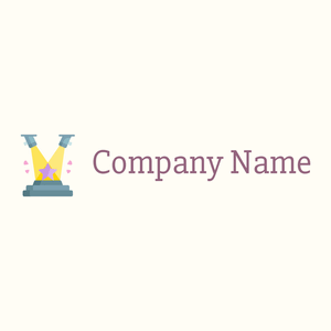 Spotlight logo on a Floral White background - Abstrato