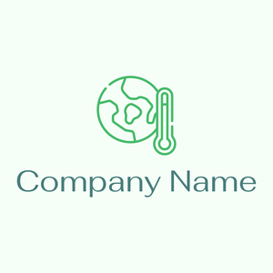 Global Warming logo on a Mint Cream background - Ecologia & Ambiente