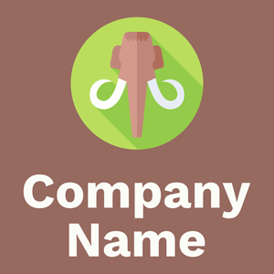 Mammoth logo on a Dark Chestnut background - Animales & Animales de compañía