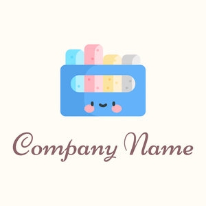 Chalk box logo on a beige background - Educación